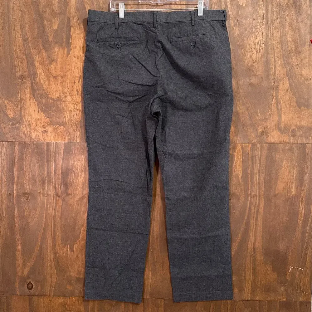 Banana Republic Mens Pants Gray Aiden Fit Corpcore Casual Wear 38x32